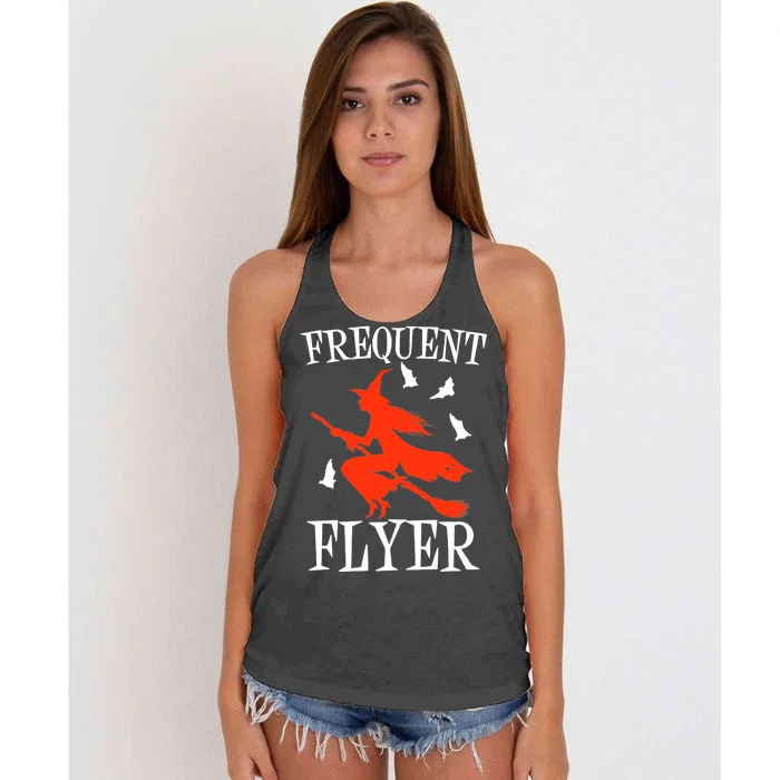 Frequent Flyer Witch Women's Knotted Racerback Tank