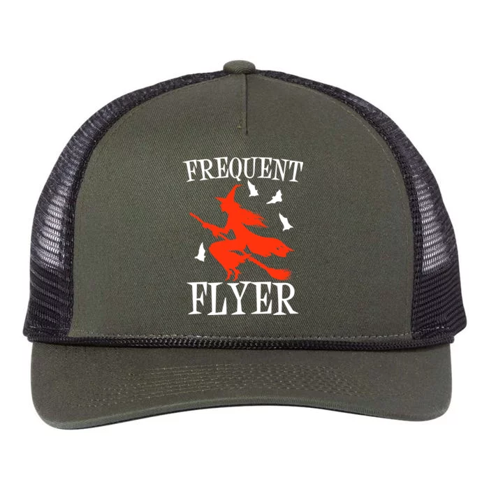 Frequent Flyer Witch Retro Rope Trucker Hat Cap