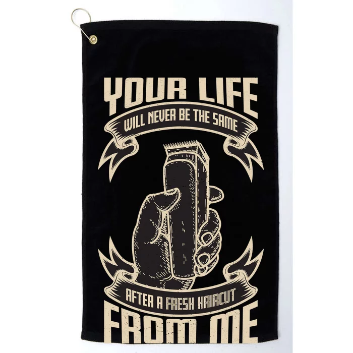 Fresh Haircut Platinum Collection Golf Towel