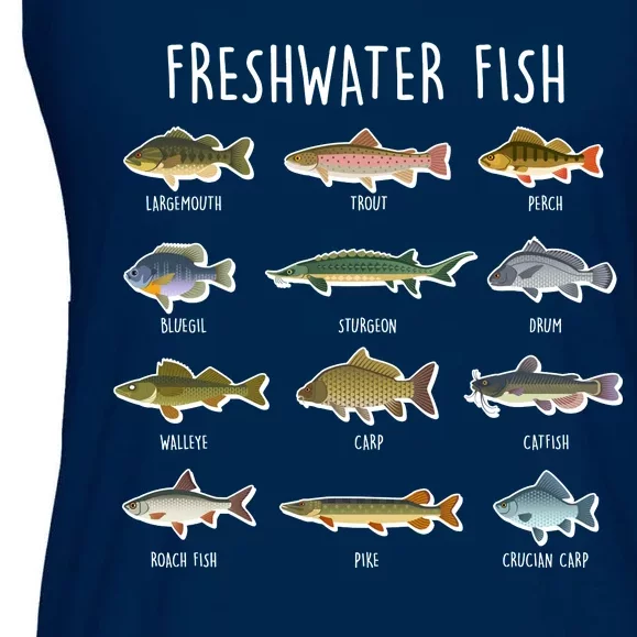 Freshwater Fish Ladies Essential Flowy Tank