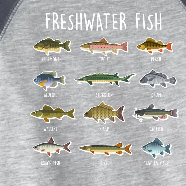 Freshwater Fish Toddler Fine Jersey T-Shirt