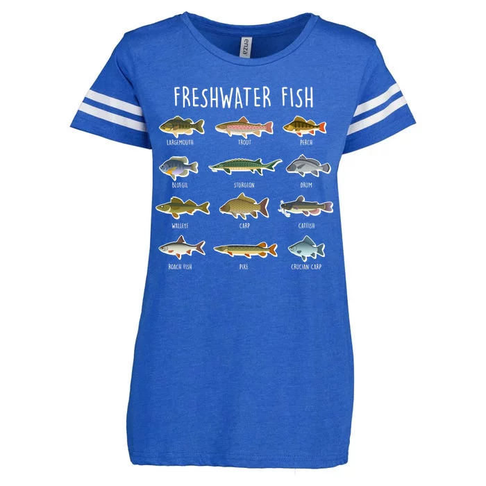 Freshwater Fish Enza Ladies Jersey Football T-Shirt