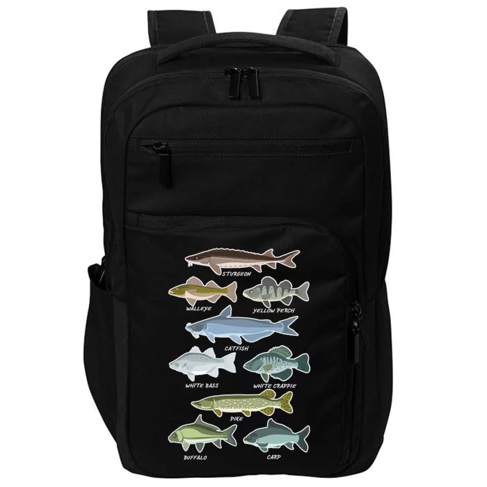 Freshwater Fish Types Fishing Impact Tech Backpack