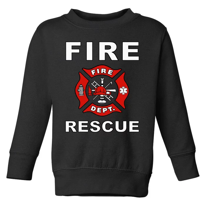 FIRE RESCUE FIRE FIGHTER FIREMAN Toddler Sweatshirt