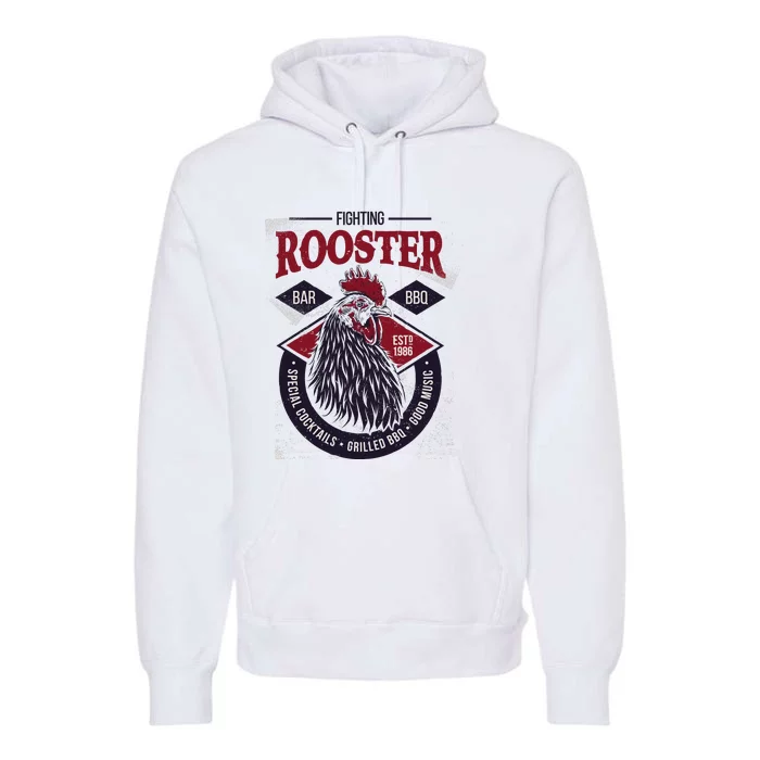 Fighting Rooster Premium Hoodie