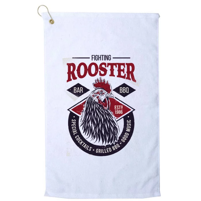 Fighting Rooster Platinum Collection Golf Towel