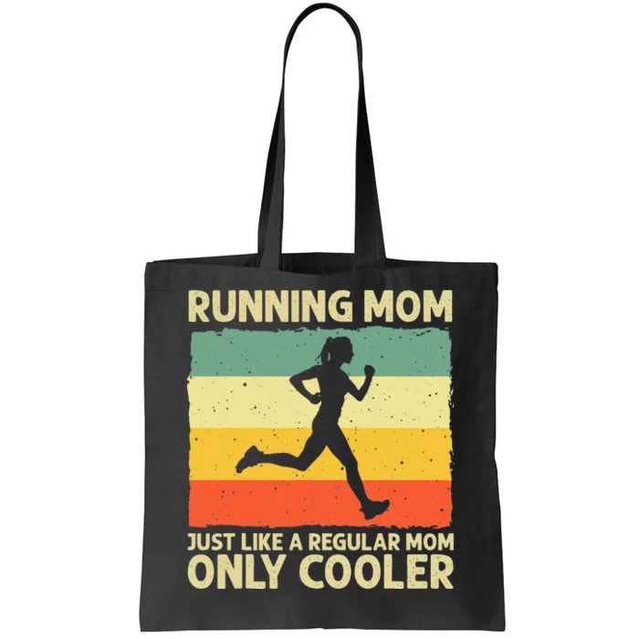 Funny Running For Mom Marathoner Runner Coach Racing Tote Bag