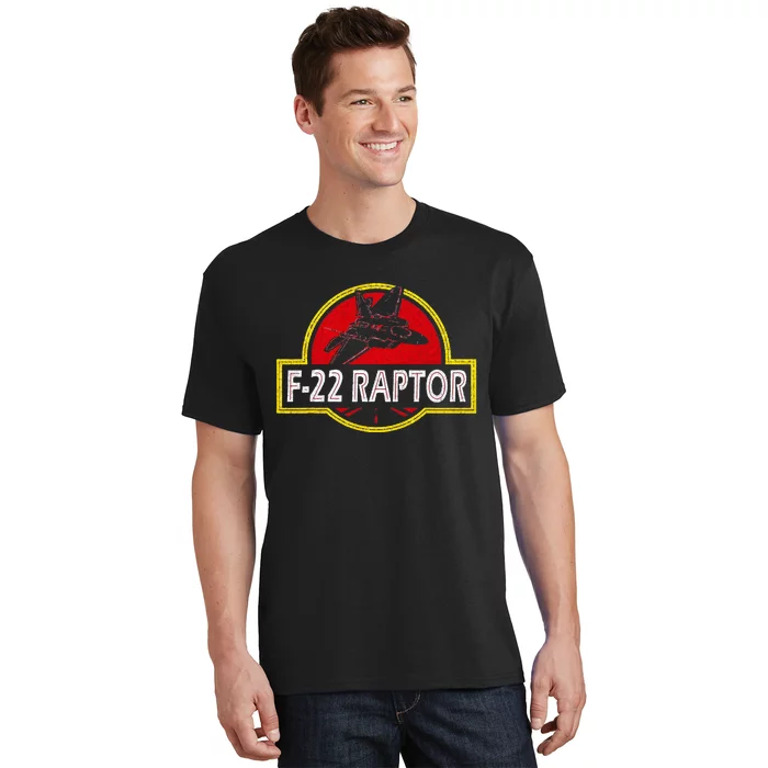 F22 Raptor Fighter Jet Pilot Airplane 4th Of July Vintage T-Shirt