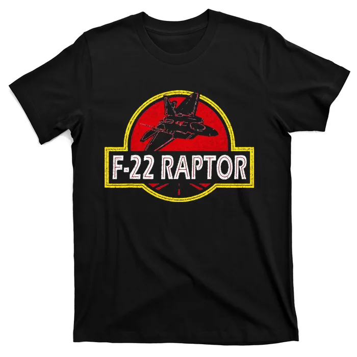 F22 Raptor Fighter Jet Pilot Airplane 4th Of July Vintage T-Shirt