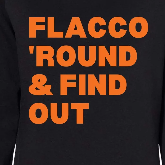 Flacco Round & Find Out Womens California Wash Sweatshirt