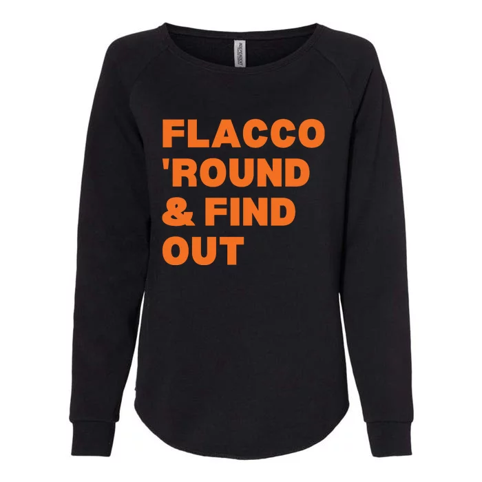 Flacco Round & Find Out Womens California Wash Sweatshirt