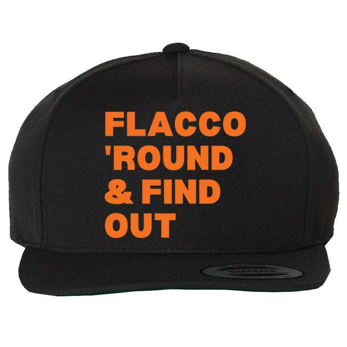 Flacco Round & Find Out Wool Snapback Cap