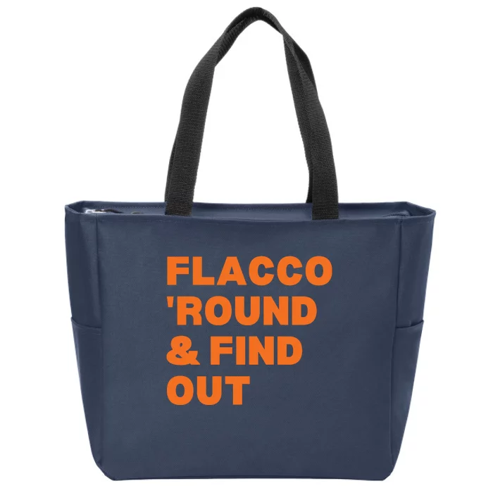 Flacco Round & Find Out Zip Tote Bag