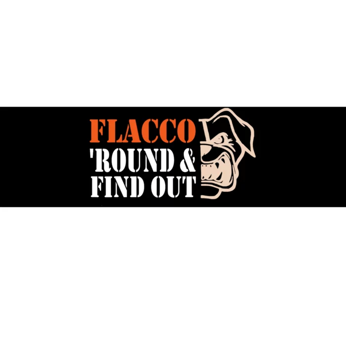 Flacco Round & Find Out Bumper Sticker