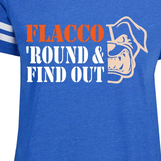 Flacco Round & Find Out Enza Ladies Jersey Football T-Shirt