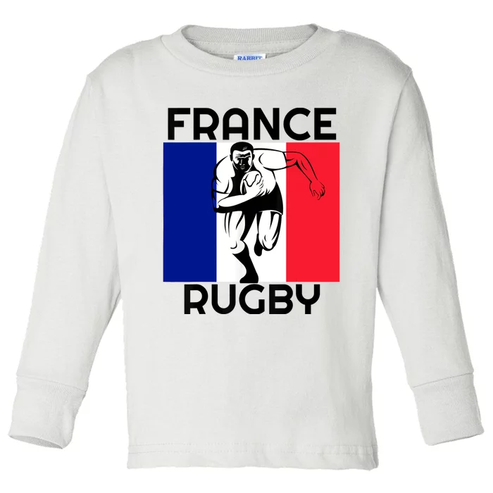 France Rugby Fan Toddler Long Sleeve Shirt