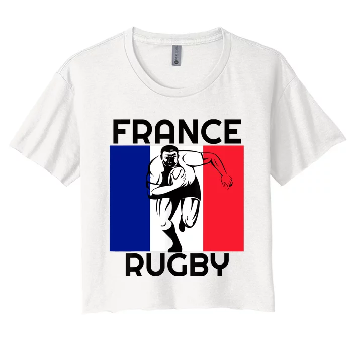 France Rugby Fan Women's Crop Top Tee