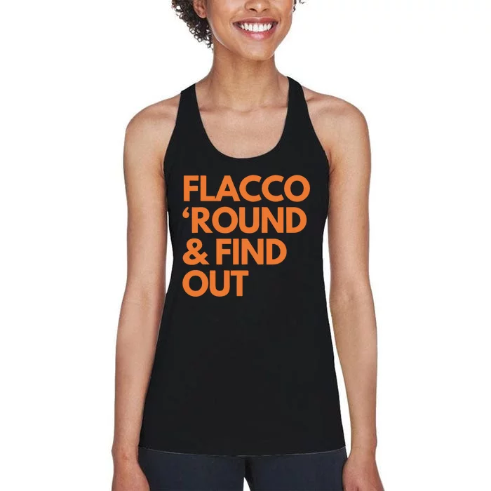 Flacco Round & Find Out Women's Racerback Tank