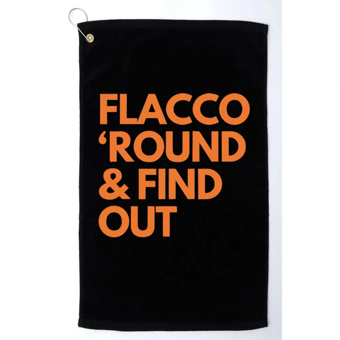 Flacco Round & Find Out Platinum Collection Golf Towel