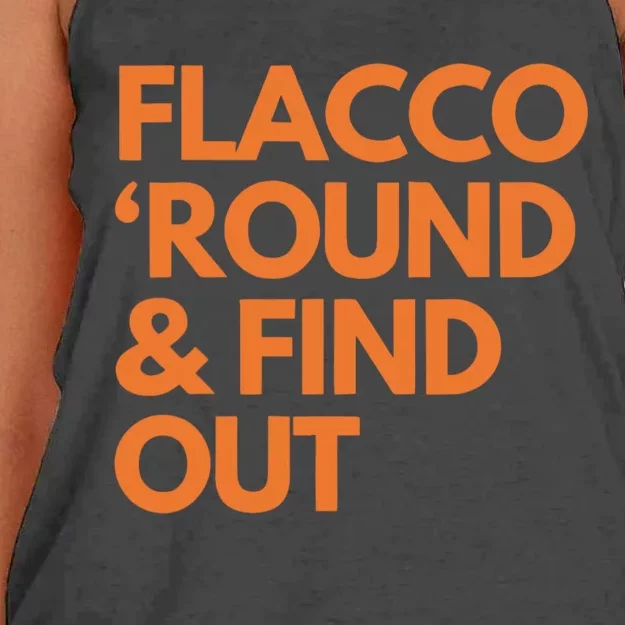 Flacco Round & Find Out Women's Knotted Racerback Tank