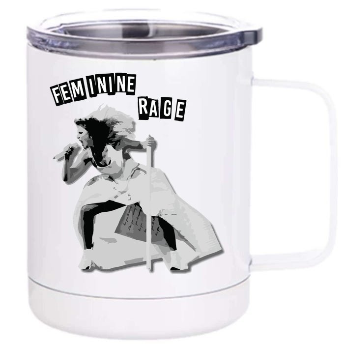 Feminine Rage Front & Back 12oz Stainless Steel Tumbler Cup