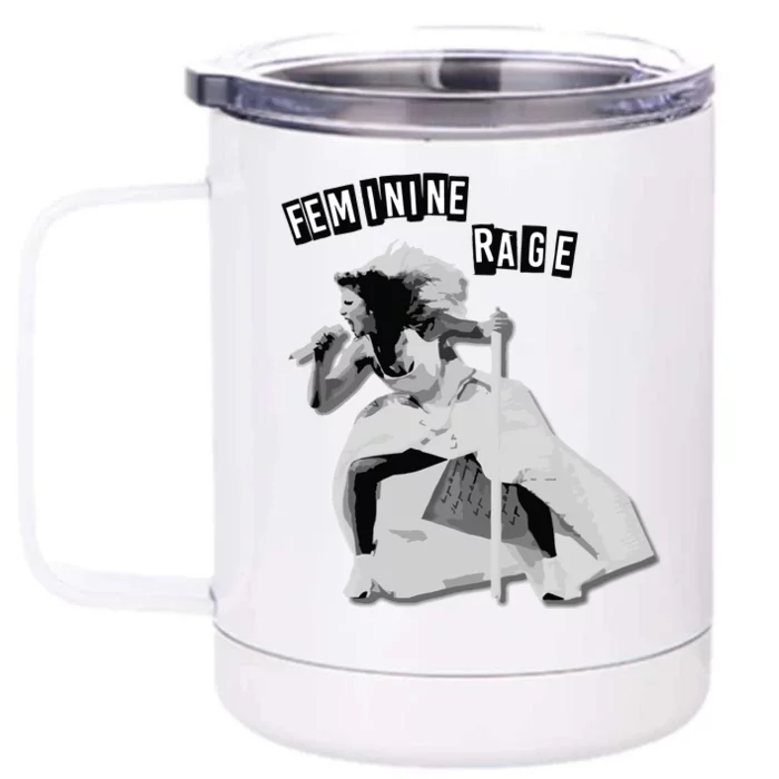 Feminine Rage Front & Back 12oz Stainless Steel Tumbler Cup