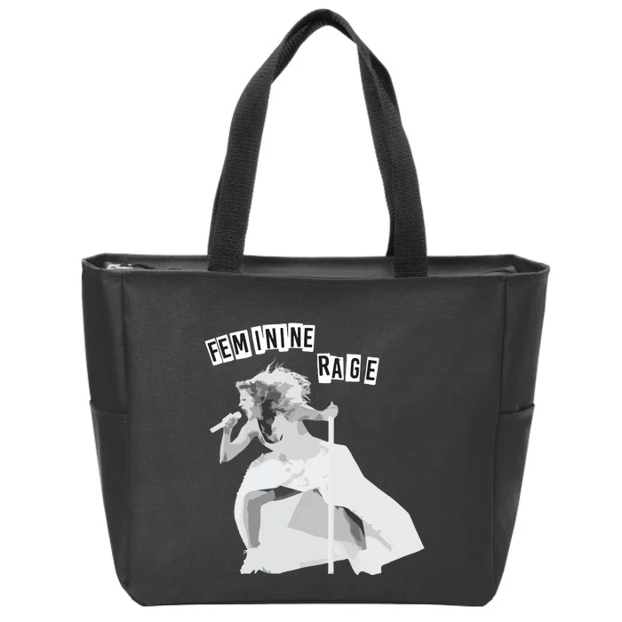 Feminine Rage Zip Tote Bag