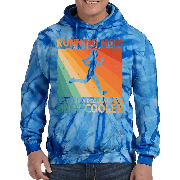 Funny Running For Wo Mom Marathoner Runner Coach Racing Tie Dye Hoodie