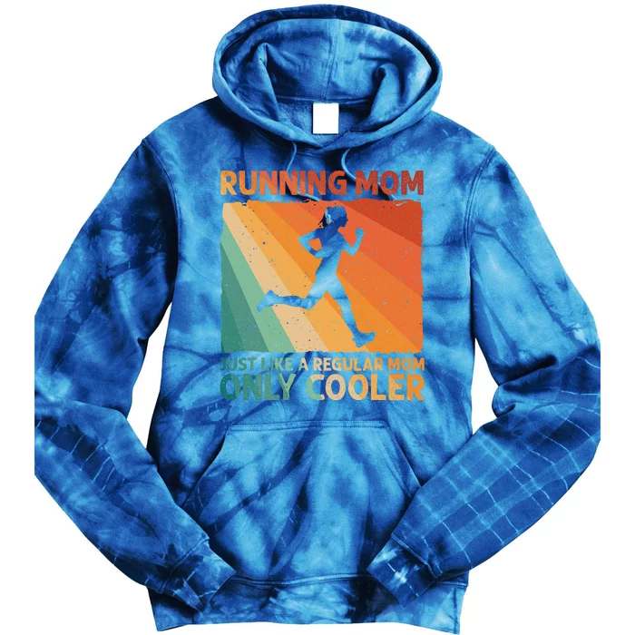 Funny Running For Wo Mom Marathoner Runner Coach Racing Tie Dye Hoodie