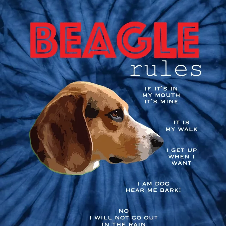 Funny Rules For The Owner Of A Beagle Tie-Dye T-Shirt