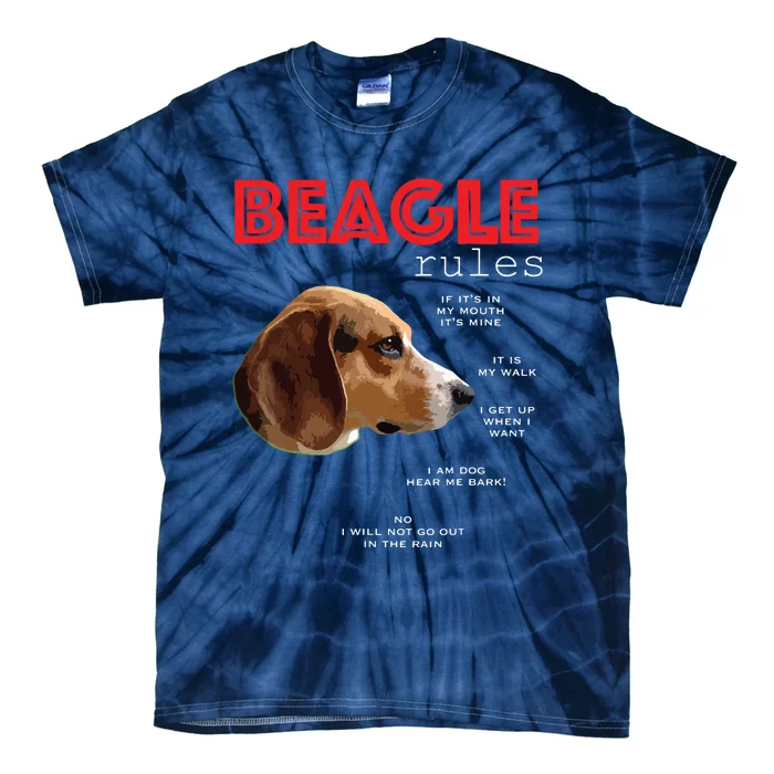 Funny Rules For The Owner Of A Beagle Tie-Dye T-Shirt