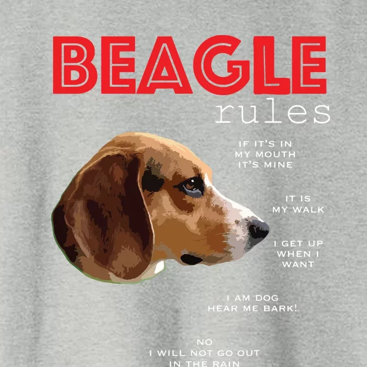 Funny Rules For The Owner Of A Beagle Women's Crop Top Tee