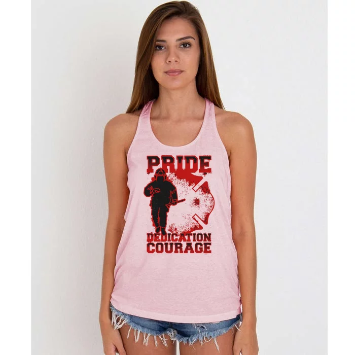 Firefighter Retired Firefighter Firefighter Gift Women's Knotted Racerback Tank