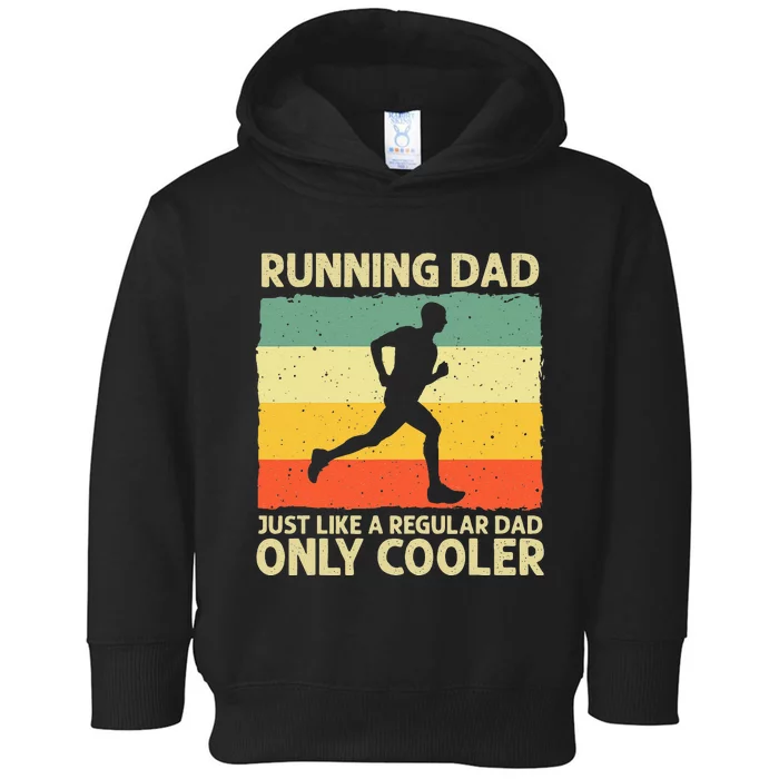 Funny Running For Men Dad Marathon Runner Coach Marathoner Toddler Hoodie