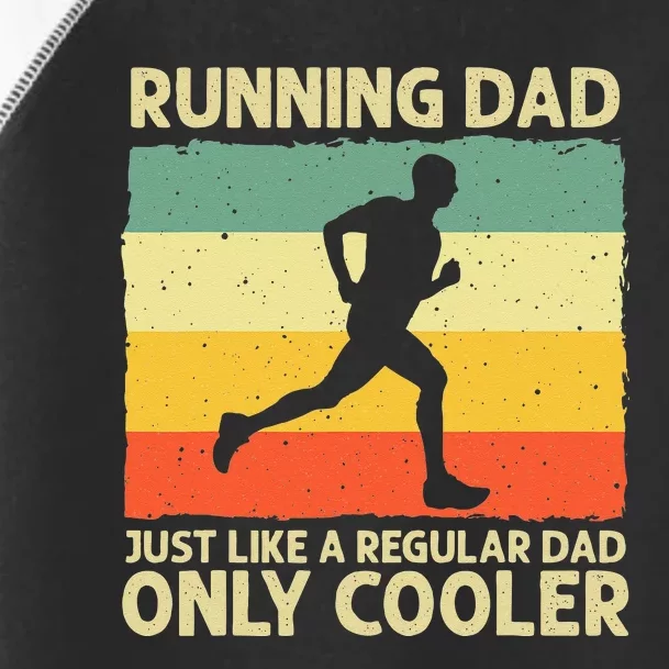 Funny Running For Men Dad Marathon Runner Coach Marathoner Toddler Fine Jersey T-Shirt