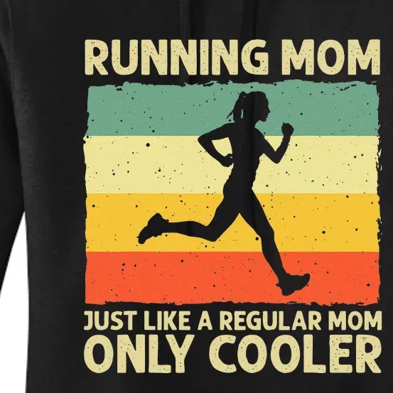 Funny Running For Women Mom Marathoner Runner Coach Racing Women's Pullover Hoodie