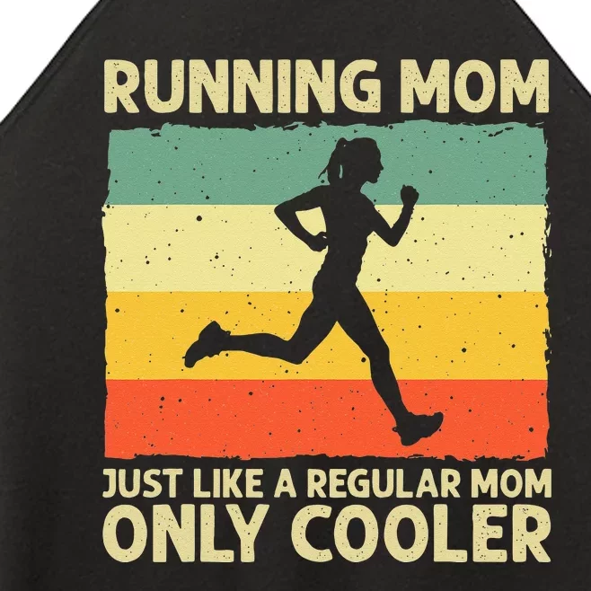 Funny Running For Women Mom Marathoner Runner Coach Racing Women’s Perfect Tri Rocker Tank