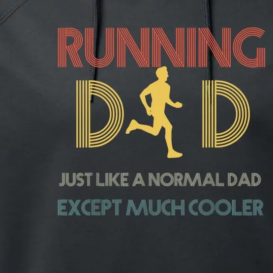 Father Runner - Father's Day Running Dad Performance Fleece Hoodie