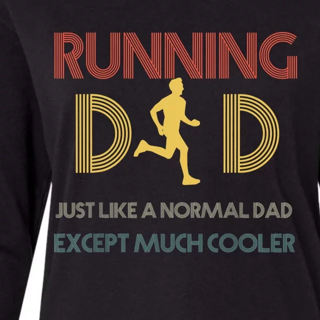 Father Runner - Father's Day Running Dad Womens Cotton Relaxed Long Sleeve T-Shirt