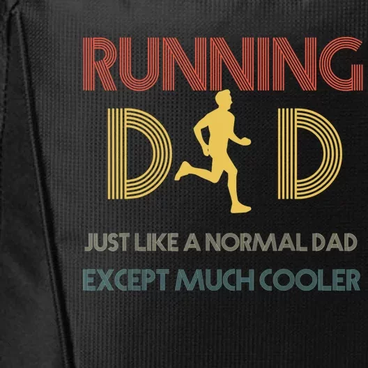 Father Runner - Father's Day Running Dad City Backpack