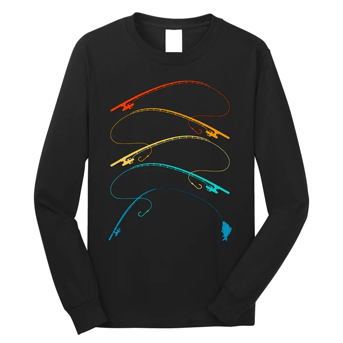 Fishing Retro Fishing Fishing Lover Long Sleeve Shirt