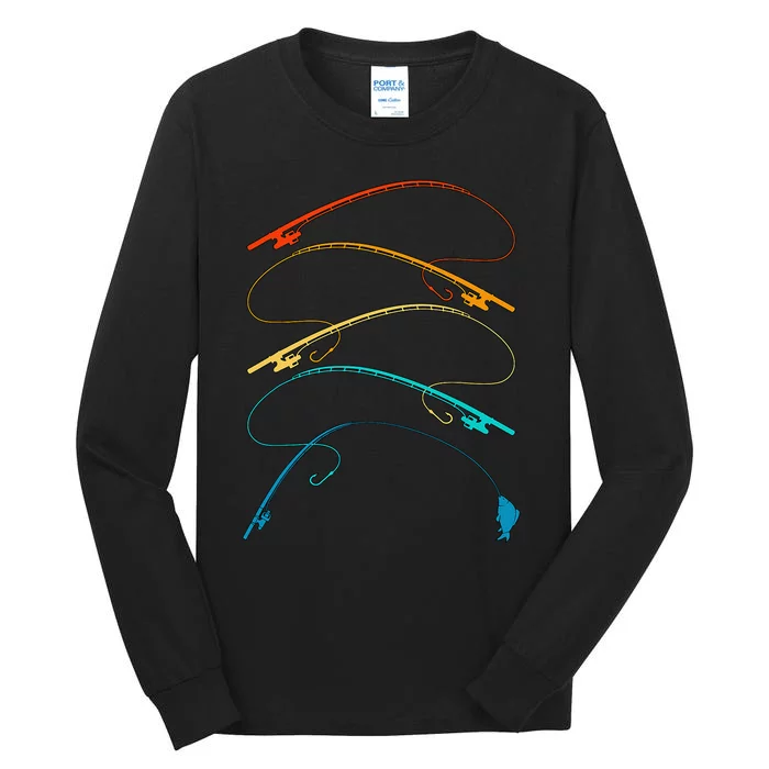 Fishing Retro Fishing Fishing Lover Tall Long Sleeve T-Shirt