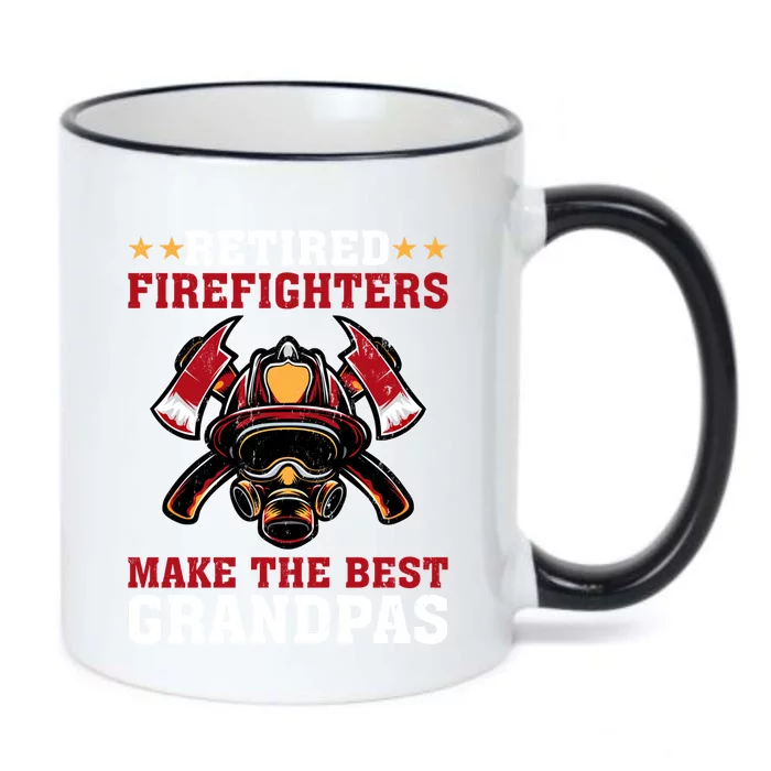 Funny Retired Firefighters Make The Best Grandpas Gift Black Color Changing Mug