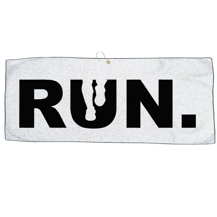 Funny Runner For Runner Best Run Sports For Run Lover Large Microfiber Waffle Golf Towel