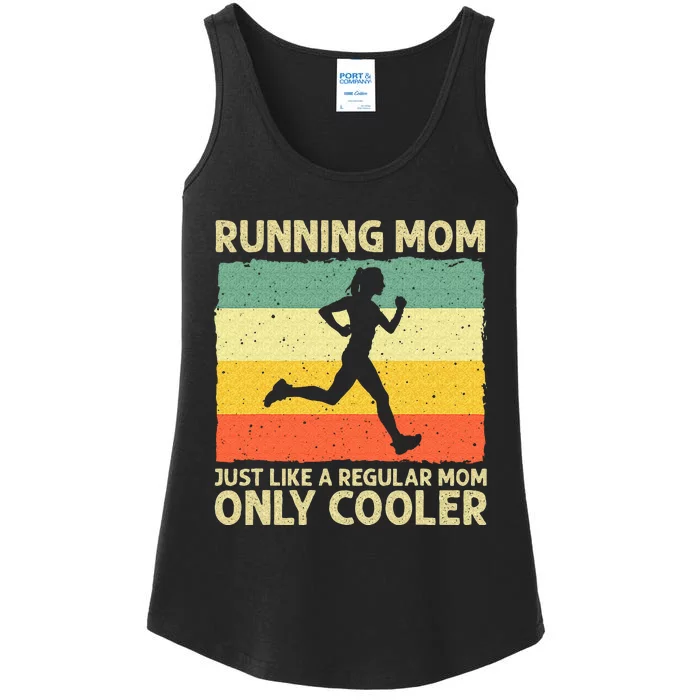 Funny Running For Women Mom Marathoner Runner Coach Racing Ladies Essential Tank