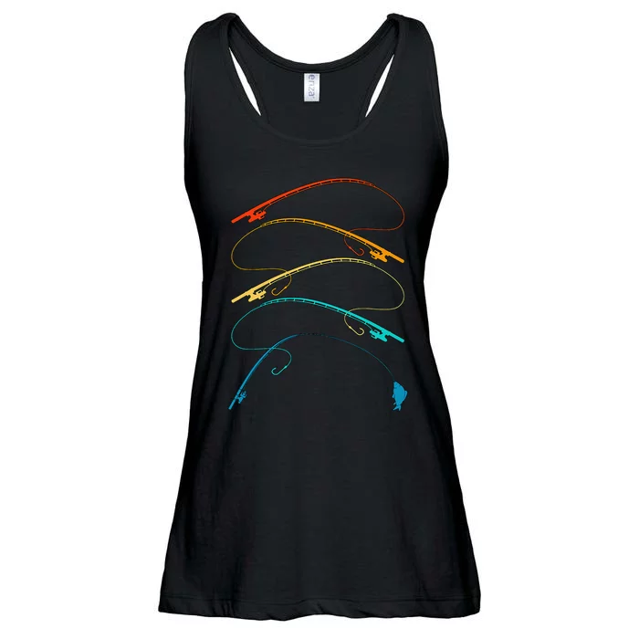 Fishing Retro Fishing Fishing Lover Ladies Essential Flowy Tank