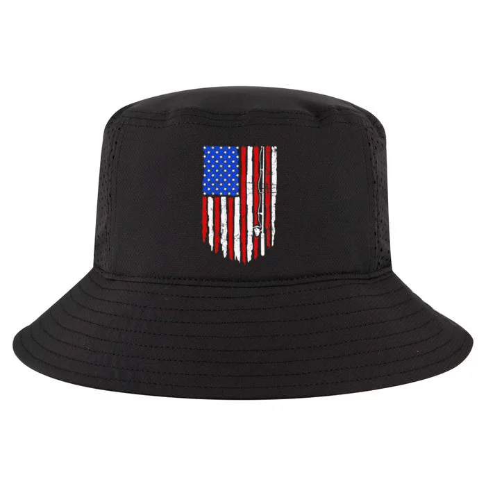 Fishing Retro Fishing Patriotic Fishing Cool Comfort Performance Bucket Hat