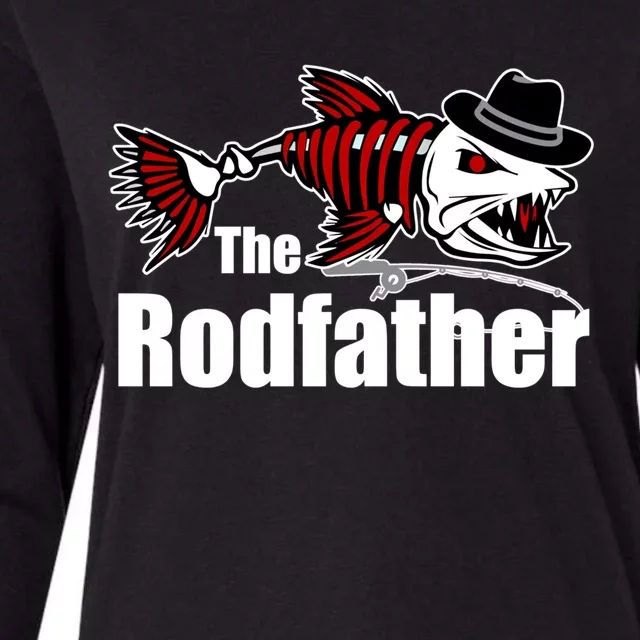 Funny Rod Father Love Fishing Fathers Day Gift Womens Cotton Relaxed Long Sleeve T-Shirt