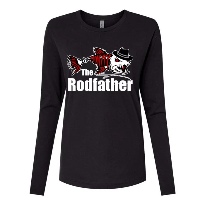 Funny Rod Father Love Fishing Fathers Day Gift Womens Cotton Relaxed Long Sleeve T-Shirt