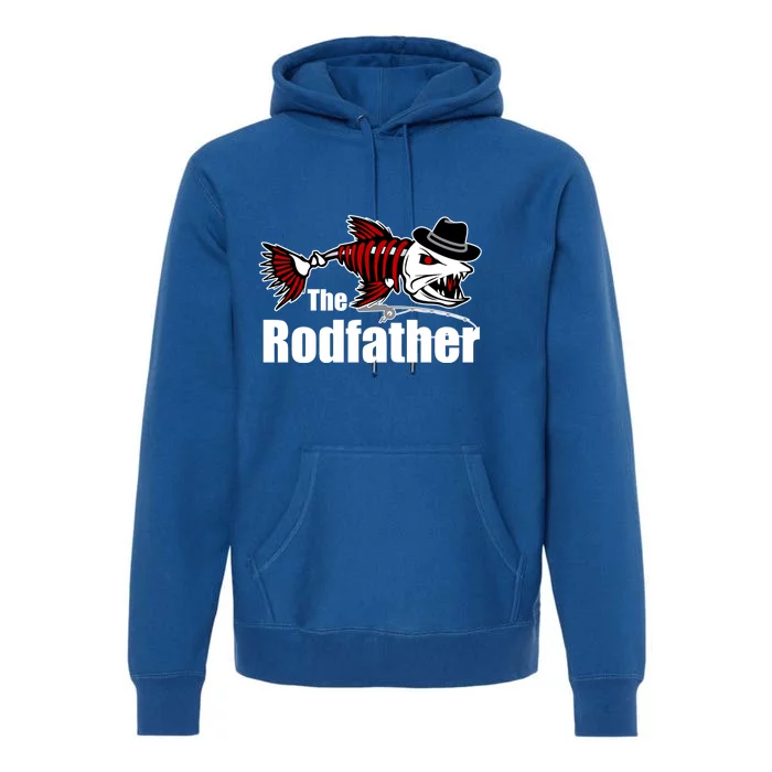 Funny Rod Father Love Fishing Fathers Day Gift Premium Hoodie